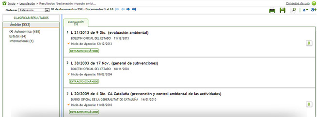 Complylaw Evidencias Ecoiuris - Acceso legislación general